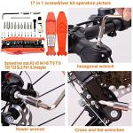 111-Piece Portable Bike Repair Kit with Pump