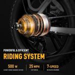 Heybike Ranger 500W Foldable Electric Bike for Adults