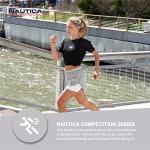 Nautica Women's Compression Biker Shorts, Grey White