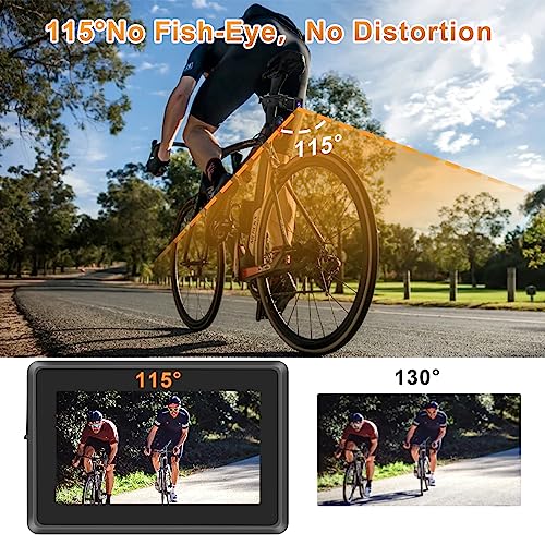 Bike Rear View Mirror Camera with Wide Angle