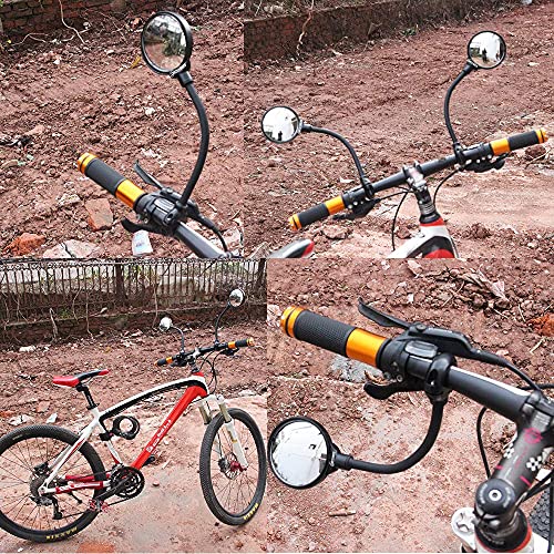 Universal Shockproof Bike Mirror, Wide-Angle Convex View