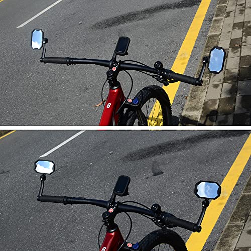 High-Definition Bar End Bike Mirrors - 1 Pair