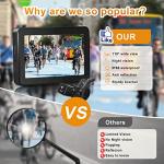 ATOVANKA 1080P Bike Mirror Camera with Night Vision