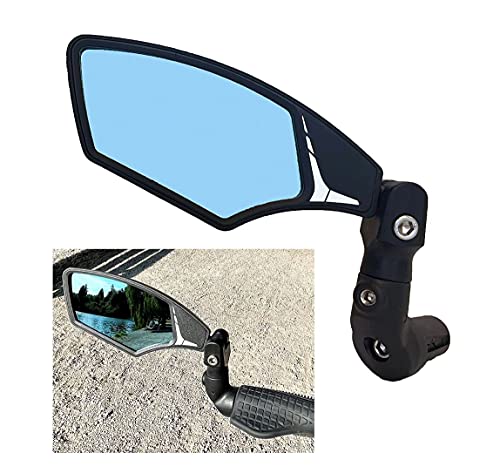 Hafny Bar End Bike Mirror, HD Glass Lens