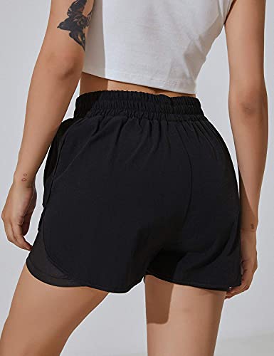 Women's High-Waisted Sport Shorts with Pockets