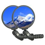 BriskMore Bike Mirrors with HD Glass Lens - 2PCS