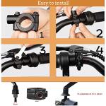 2PCS Rotatable Handlebar Bike Mirrors 21.5-23mm