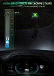 LED Reflective Running Vest with USB Rechargeable Light