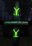 LED Reflective Running Vest with USB Rechargeable Light