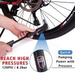KKshop Mini Bike Pump, Lightweight Aluminum Tire Inflator