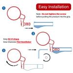 MEACHOW Bar End Bike Mirror with UHD Lens