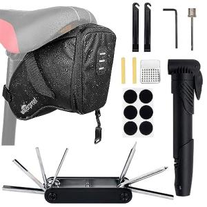 WOTOW Bike Repair Kit with Mini Pump and Tools