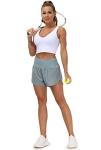 Womens High Waisted Quick Dry Athletic Shorts
