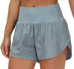 Womens High Waisted Quick Dry Athletic Shorts
