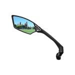Scratch Resistant Glass Handlebar Bike Mirror - Silver
