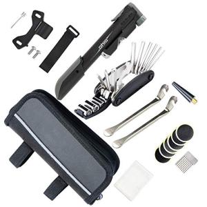 Youyoute Bike Repair Kit with Pressure Gauge Pump