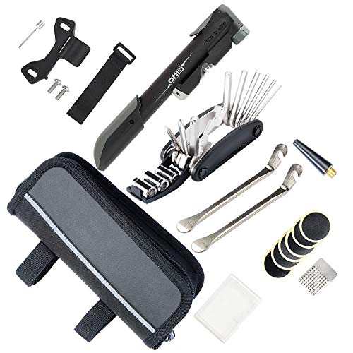 Youyoute Bike Repair Kit with Pressure Gauge Pump