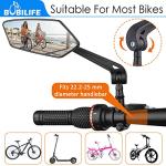 2-Pack Adjustable Bike Handlebar Mirrors - Wide Angle