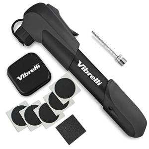Compact Bike Pump & Puncture Repair Kit - Dual Valve Compatible