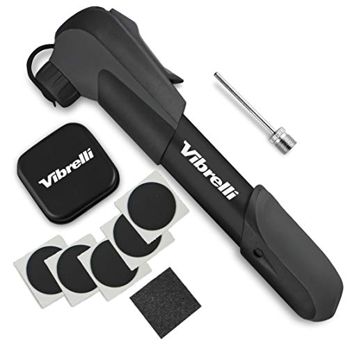 Compact Bike Pump & Puncture Repair Kit - Dual Valve Compatible