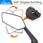 2-Pack Adjustable Bike Handlebar Mirrors - Wide Angle
