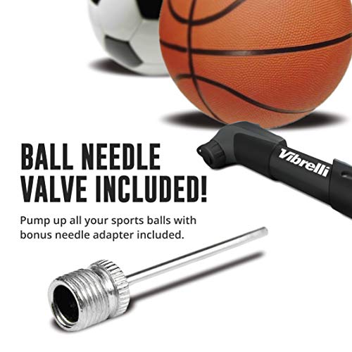Compact Bike Pump & Puncture Repair Kit - Dual Valve Compatible