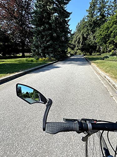 Hafny Bike Mirror - HD Glass Lens, Adjustable