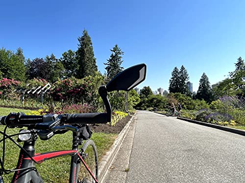 Hafny Bike Mirror - HD Glass Lens, Adjustable