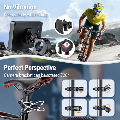 FEISIKE Bike Mirror with Rear View Camera