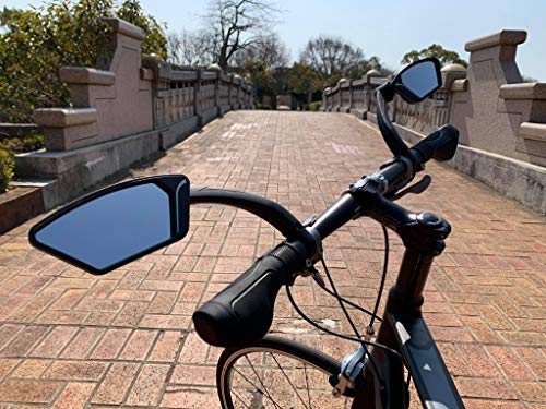 Meachow Rotatable Handlebar Bike Mirror (Silver Left)