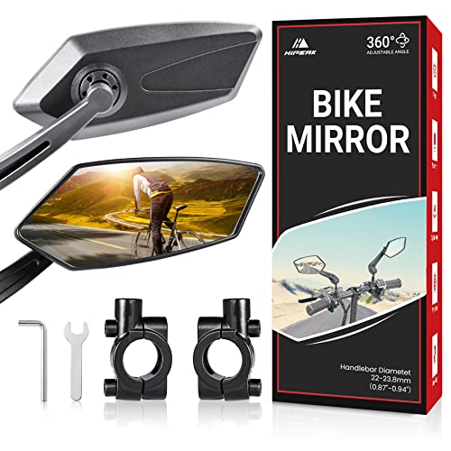 360° Wide Angle Bike Mirror for Maximum Vision