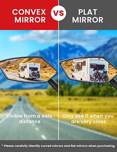 360° Wide Angle Bike Mirror for Maximum Vision