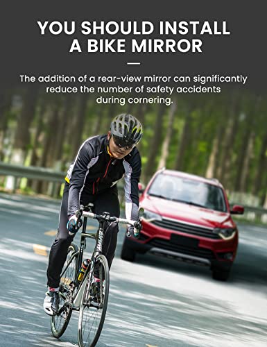 360° Wide Angle Bike Mirror for Maximum Vision