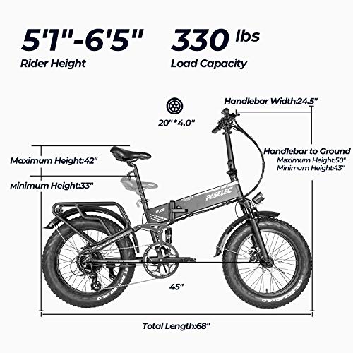 Foldable Electric Mountain Bike with Suspension