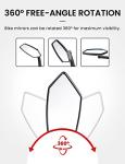 Hipeak Adjustable 360° Rearview Bike Mirrors