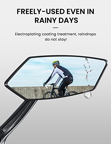 360° Wide Angle Bike Mirror for Maximum Vision