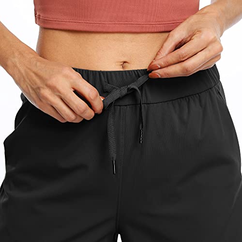 Women's Black Cycling Shorts with Pockets