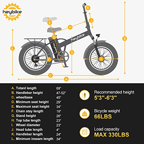 Heybike Mars Foldable Fat Tire Electric Bike