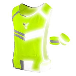 High-Visibility Yellow Reflective Running Vest