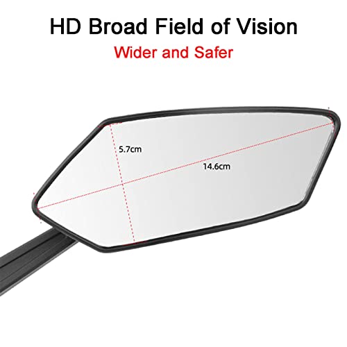 Rotating handlebar rearview bike mirror