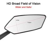 Rotating Handlebar Bike Rearview Mirror - Diamond