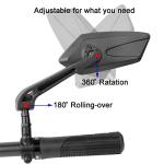 Rotating Handlebar Bike Rearview Mirror - Diamond