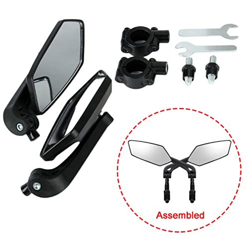 Rotating handlebar rearview bike mirror