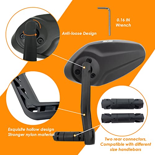 Thick Glass Bike Mirror for Handlebars