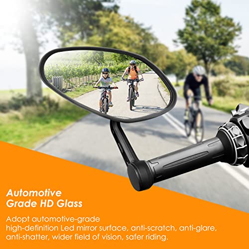 Thick Glass Bike Mirror for Handlebars