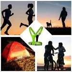 Reflective LED Running Vest with Adjustable Safety Lights
