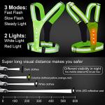 Geyoga LED Reflective Running Vests – Adjustable & Waterproof