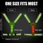 Geyoga LED Reflective Running Vests – Adjustable & Waterproof