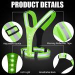 Geyoga LED Reflective Running Vests – Adjustable & Waterproof
