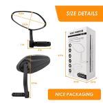 Adjustable Handlebar Bike Mirror with Scratch Resistant Glass